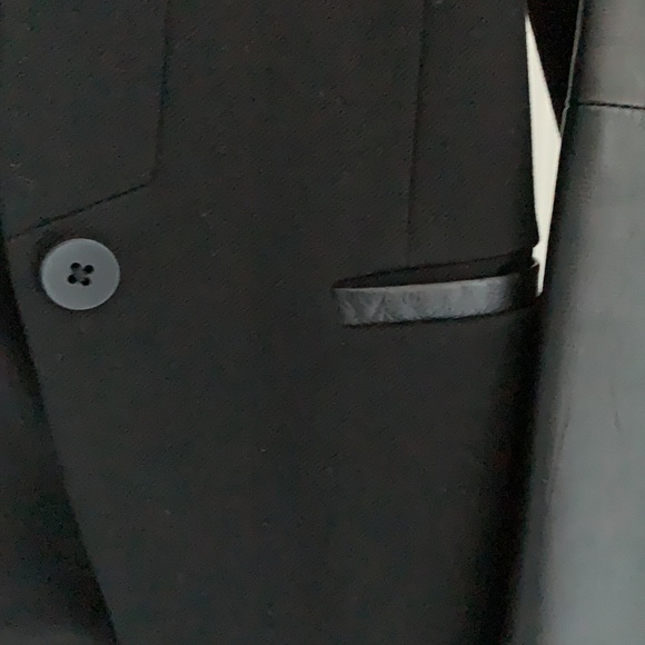 Madewell blazer with leather sleeves size 0 - Picture 6 of 7